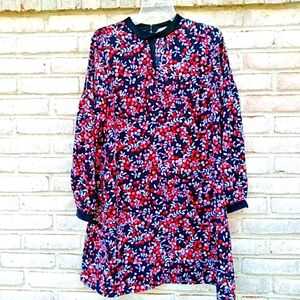 LOFT | ditsy floral long sleeve dress size Small